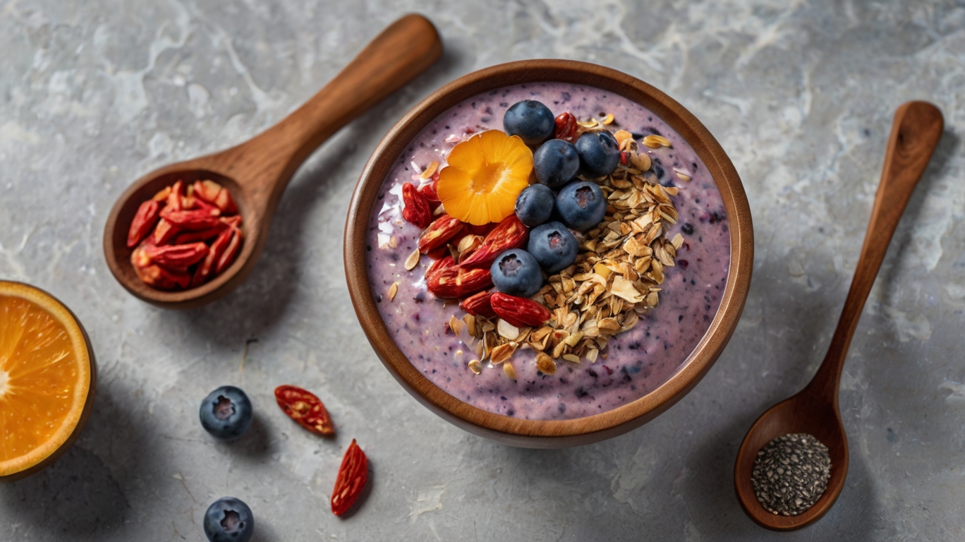 Mėlynių smoothie receptas